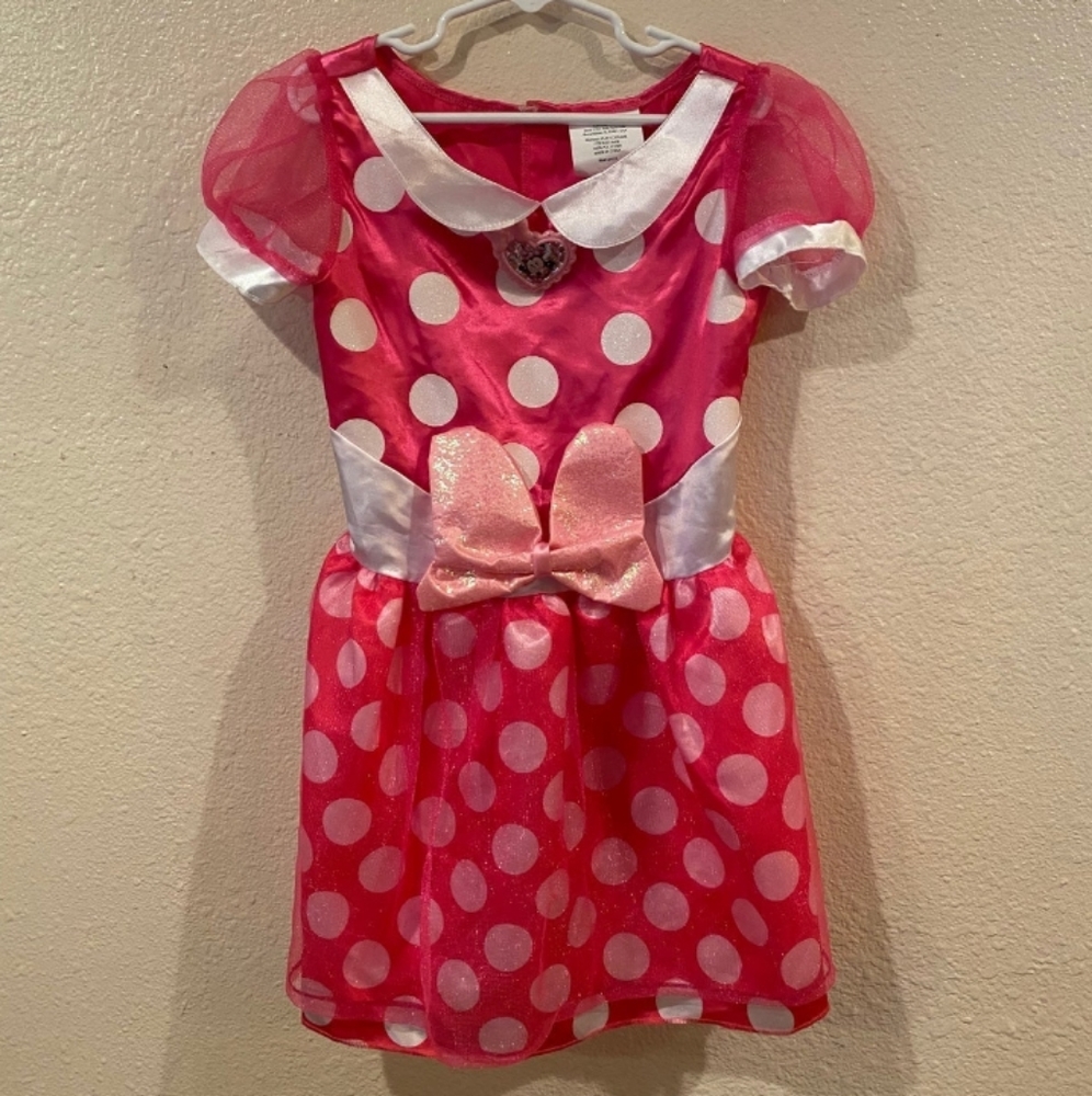 Pink Minnie Mouse dress 4 to 6